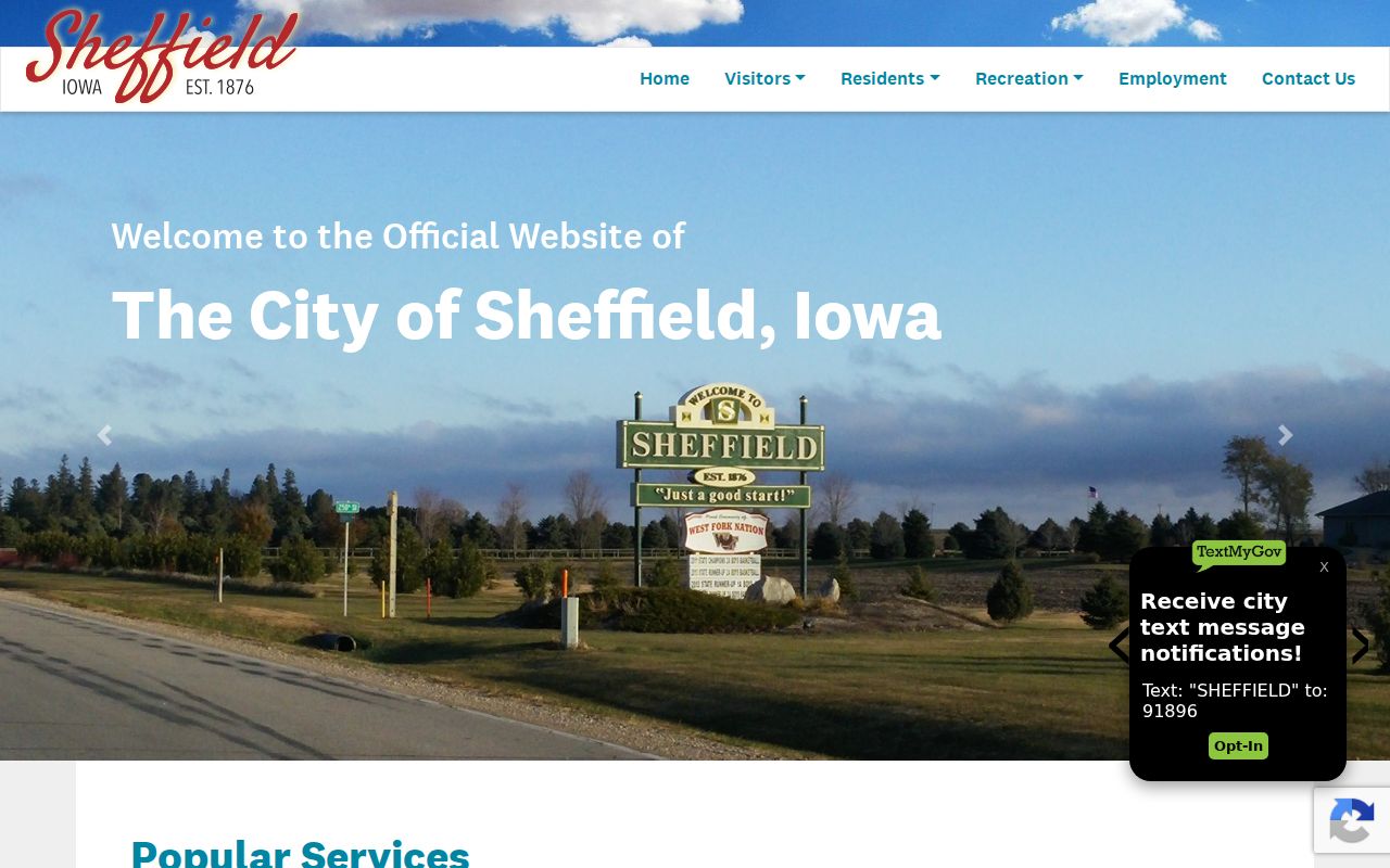 Sheffield city website used for local warrant contact routing